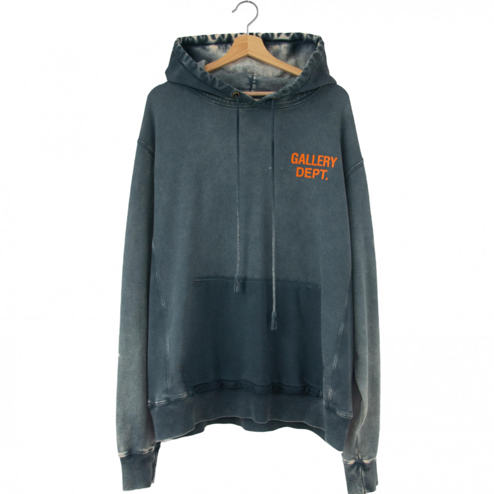 GALLERY DEPT. Reversible Tie Dyed Cotton Hoodie (Grey)