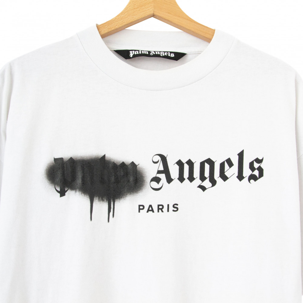 Palm Angels Paris Sprayed Tee (White)