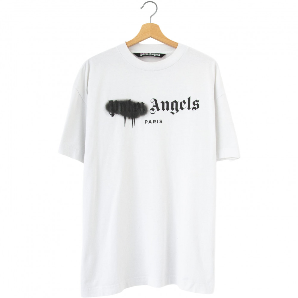 Palm Angels Paris Sprayed Tee (White)