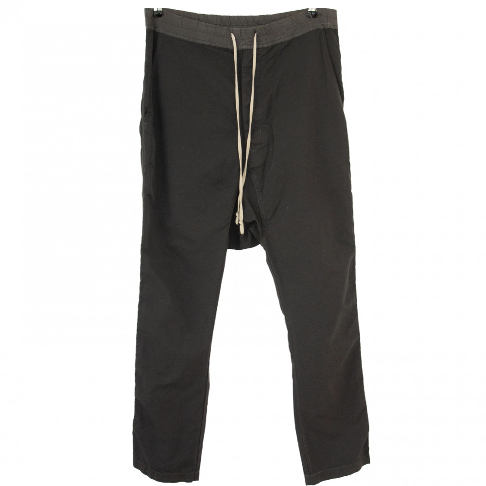 Rick Owens DRKSHDW Drop Crotch Canvas Pants (Grey)