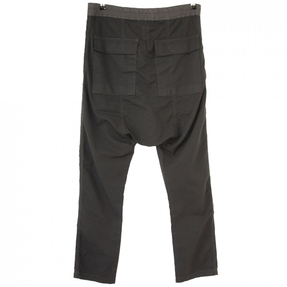 Rick Owens DRKSHDW Drop Crotch Canvas Pants (Grey)