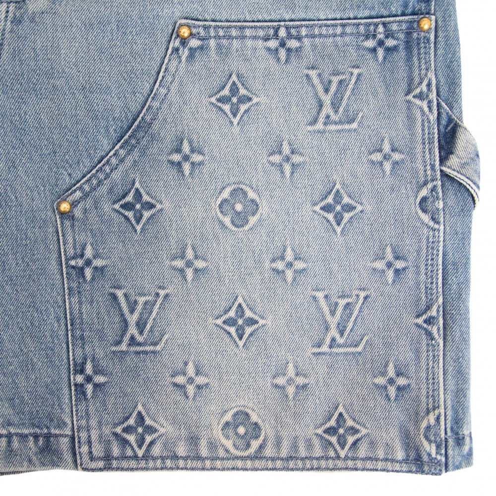 Louis Vuitton Monogram Carpenter Denim Shorts (Blue)