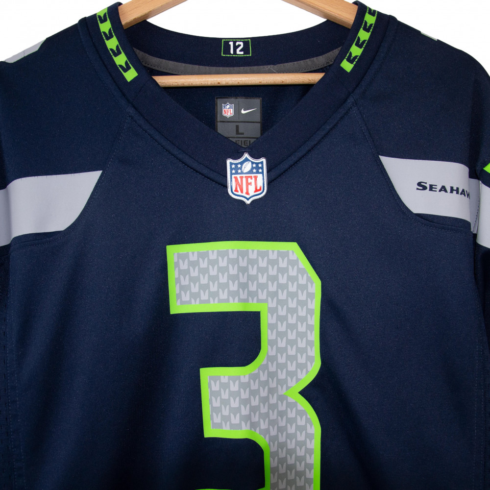 NFL Seattle Seahawks 3 Wilson Jersey (Navy)