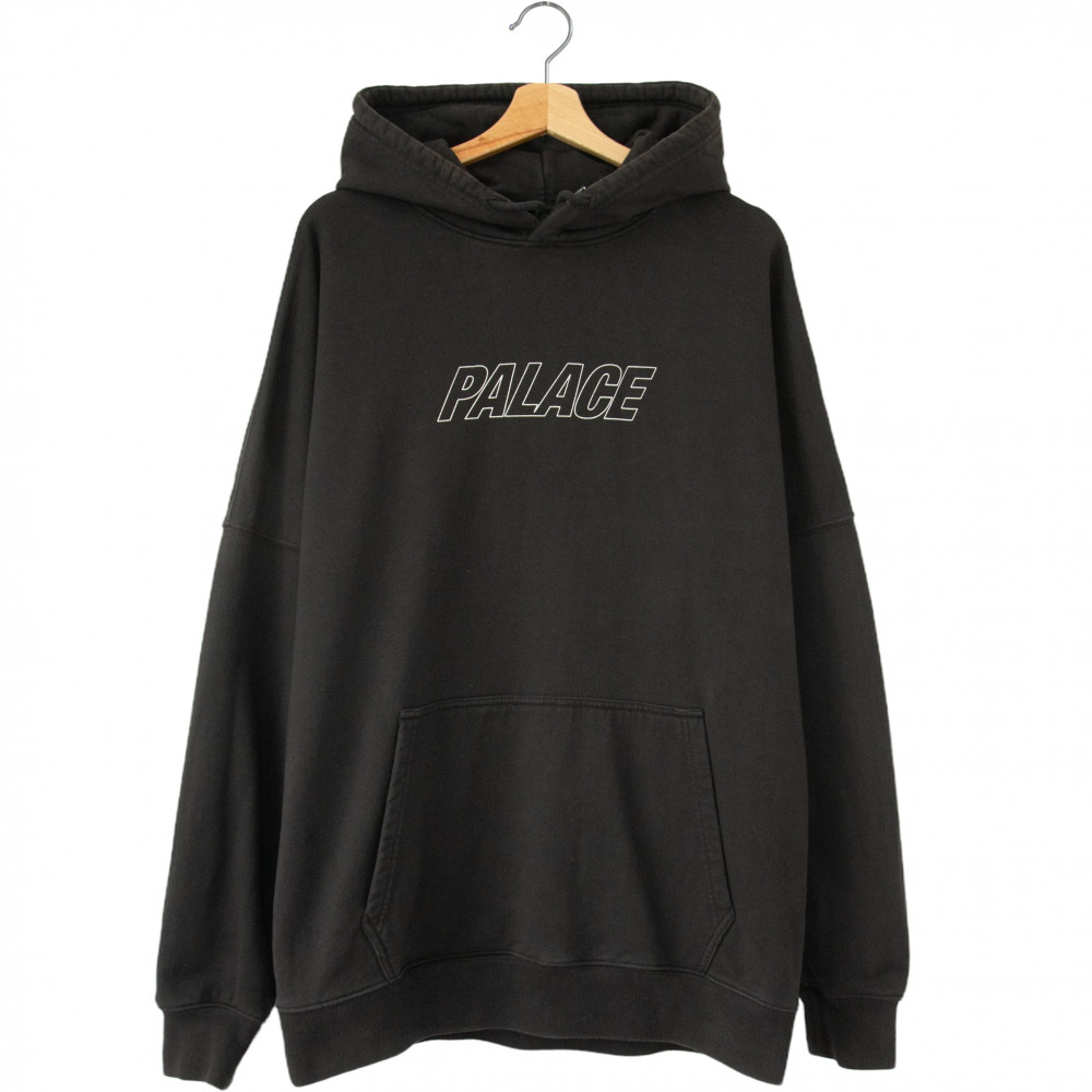 Palace Jumbo Tri-Ferg Drop Shoulder Hood (Black)