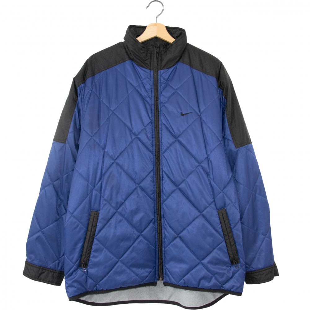 Nike Vintage Quilted Jacket (Blue/Black)