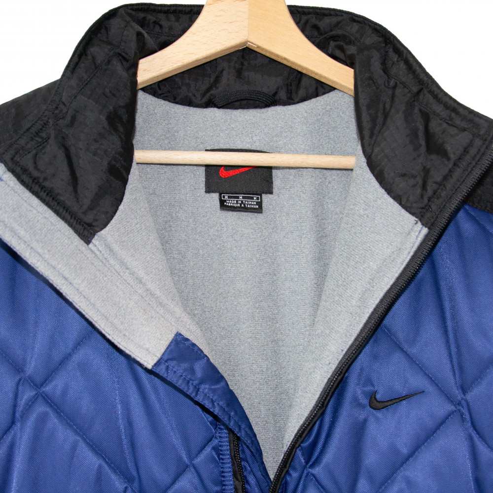 Nike Vintage Quilted Jacket (Blue/Black)