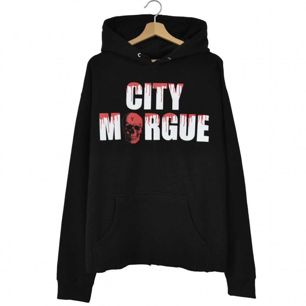 Vlone x City Morgue Dogs Cropped Hoodie (Black)