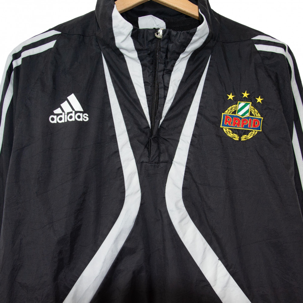 adidas Rapid Vienna Quarter Zip Track Jacket (Black)