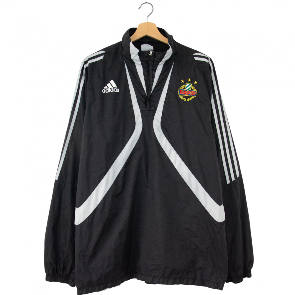 adidas Rapid Vienna Quarter Zip Track Jacket (Black)