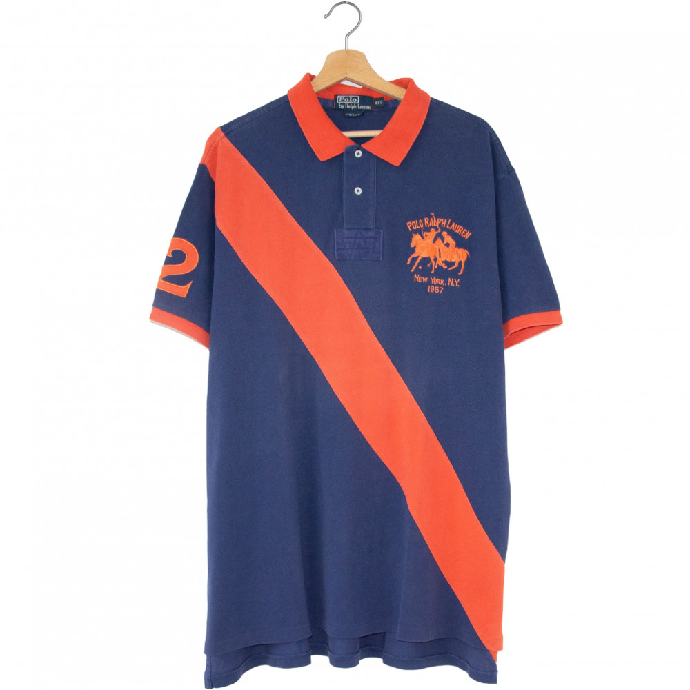 Polo Ralph Lauren Rugby Shirt (Navy/Orange)