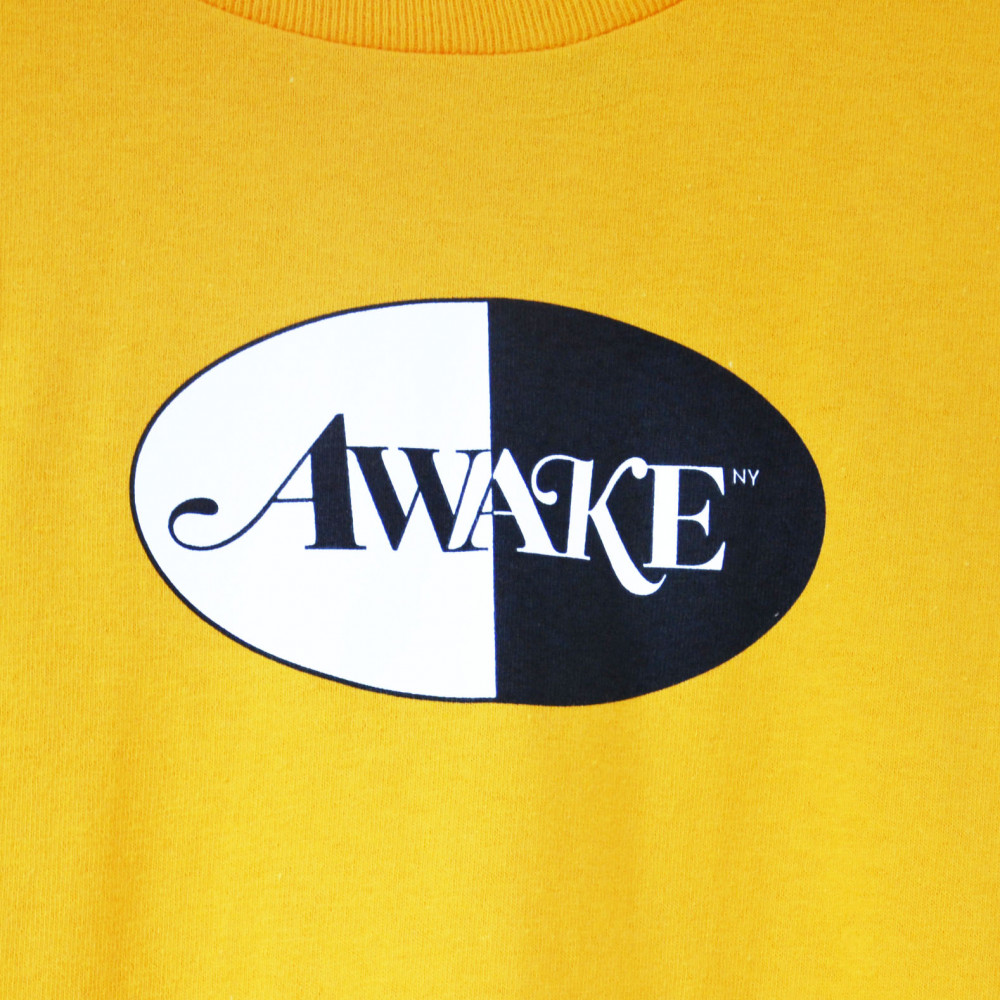 Awake Split Logo Tee (Yellow)