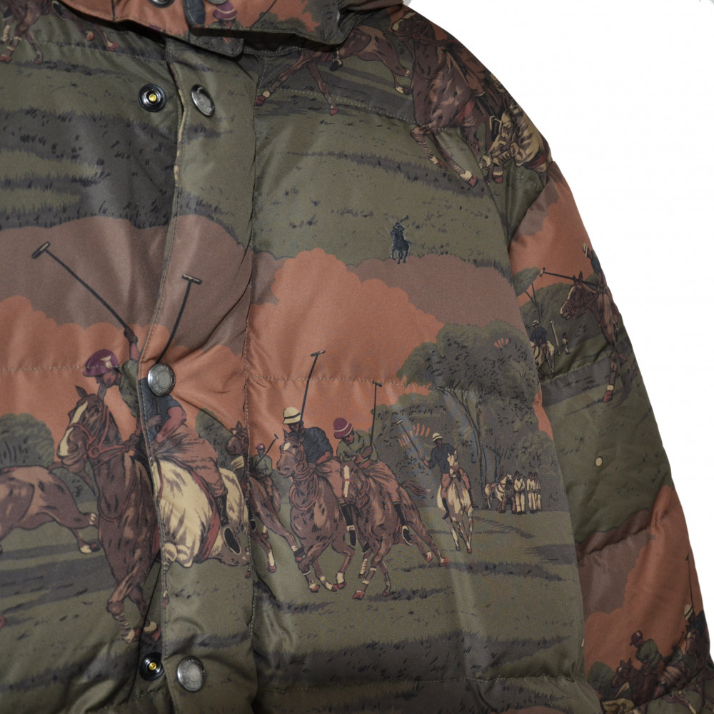 Polo Ralph Lauren Equestrian Print Jacket(Green/Brown)