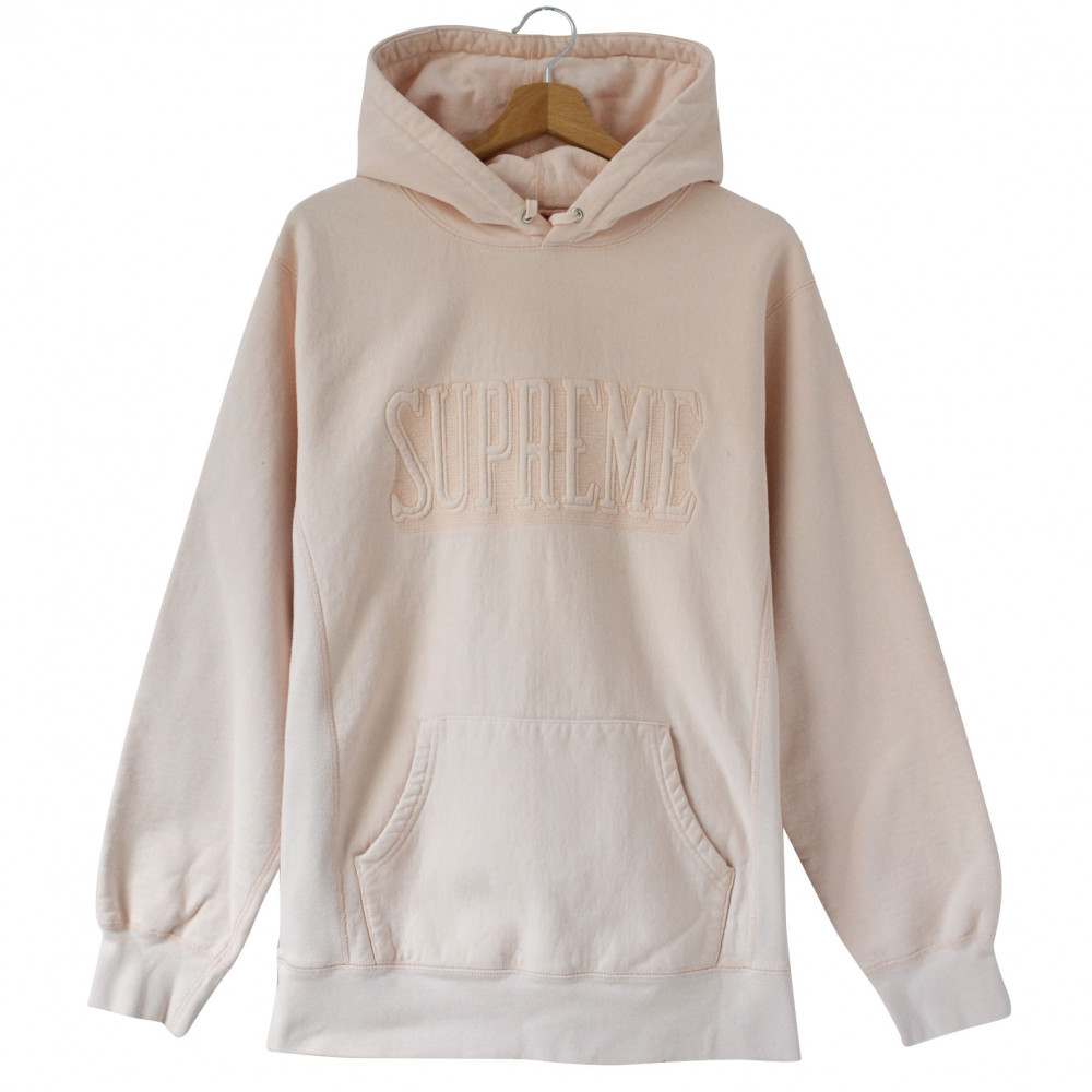 Supreme Embroidered Hoodie (Peach)