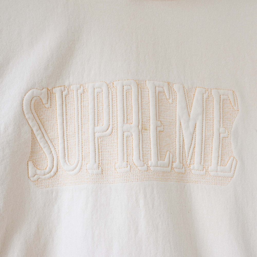 Supreme Embroidered Hoodie (Peach)