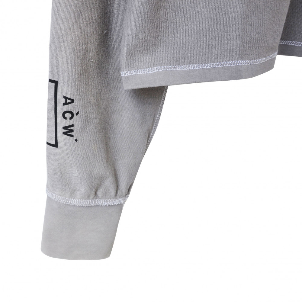 A Cold Wall Split Front Hoodie (Washed Grey)