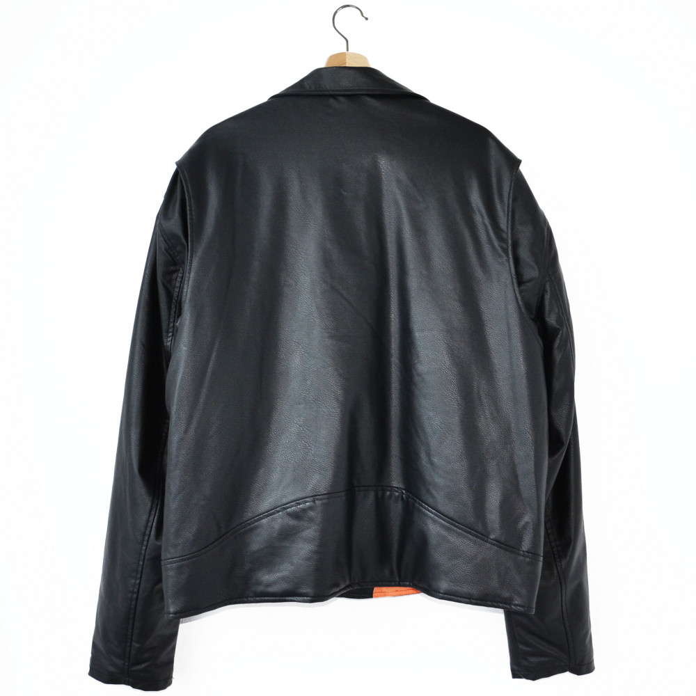 Collusion PU Leather Biker Jacket (Black)