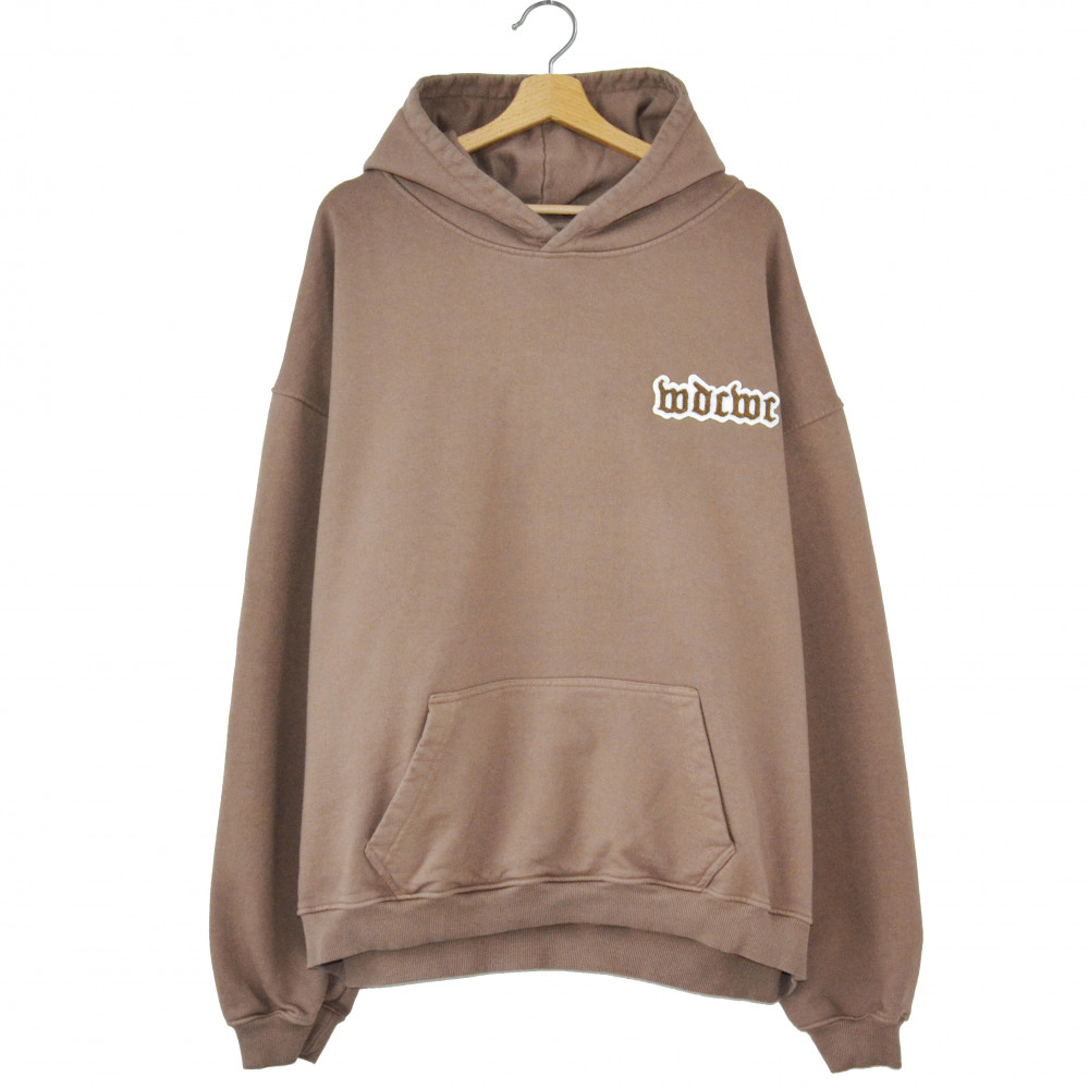 Don't Care Create Oversized Hoodie (Brown)