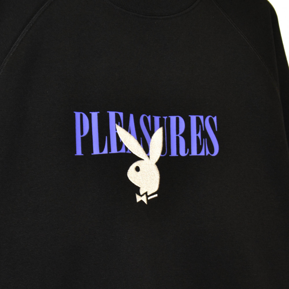 Pleasures x Playboy Bunny Logo Crewneck (Black)