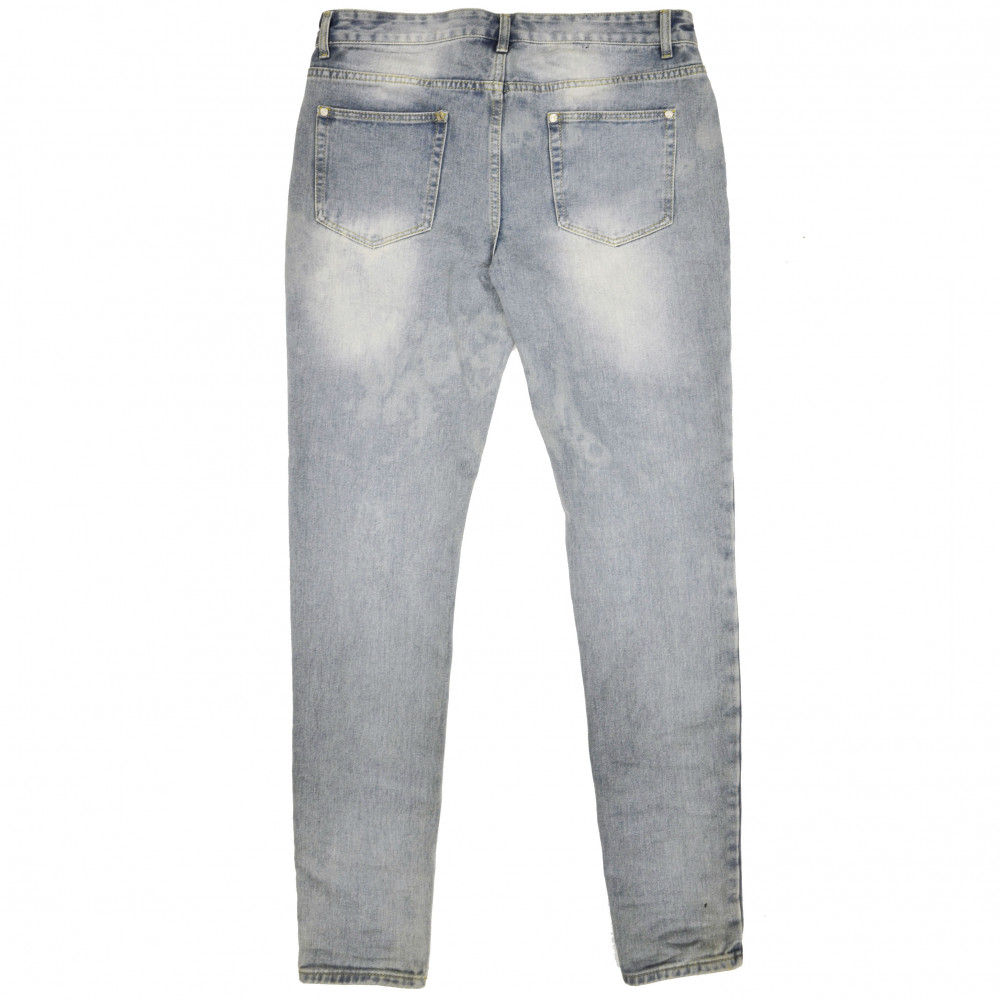 Distressed Denim Ripped Jeans (Denim)