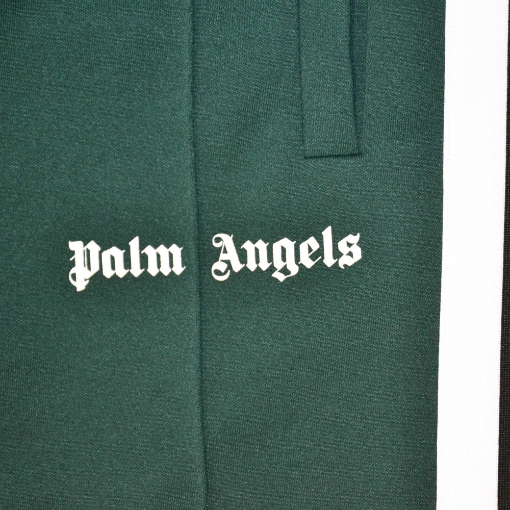Palm Angels Logo Track Pants (Dark Green)