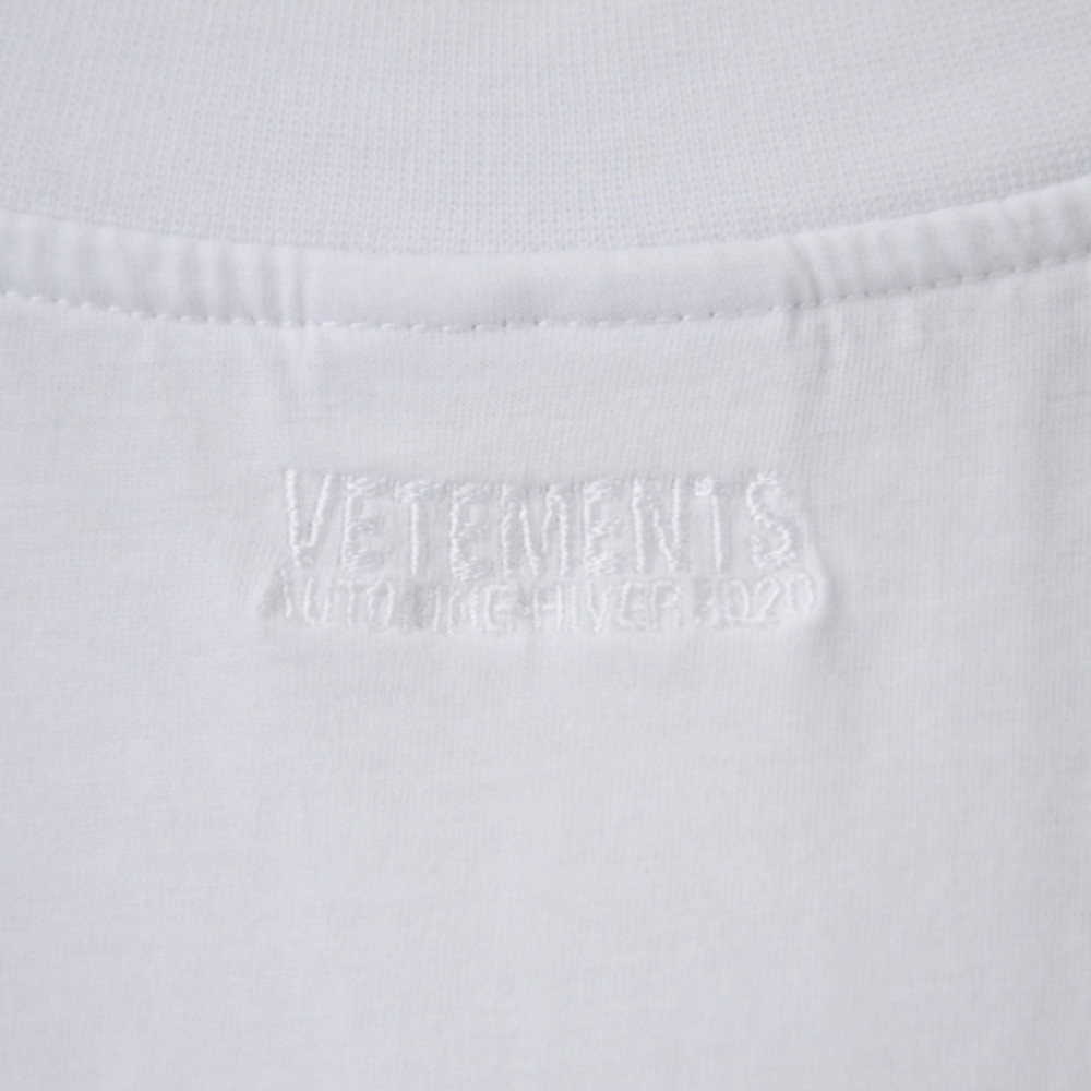 Vetements Overpriced Birthday Logo Tee (White)
