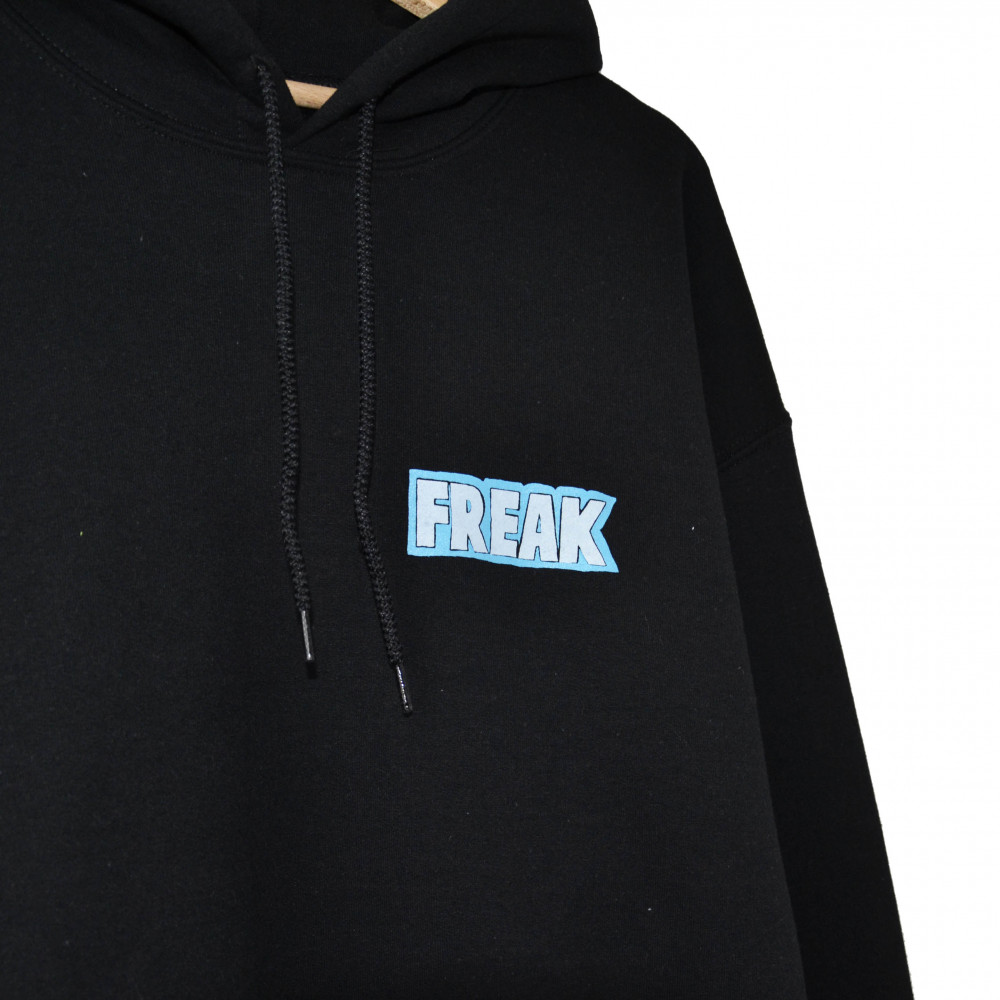 Freak Logo Hoodie (Black/Blue)