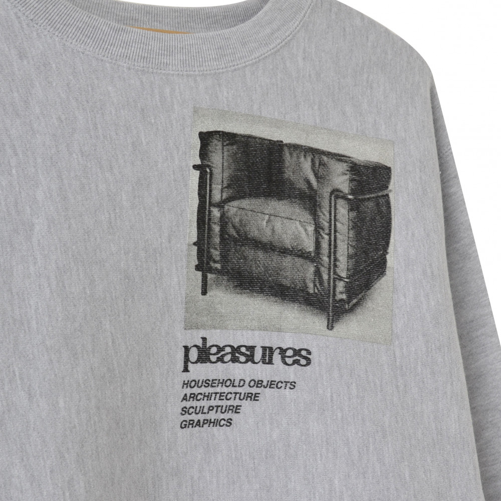 Pleasures Deco Premium Crewneck (Grey)