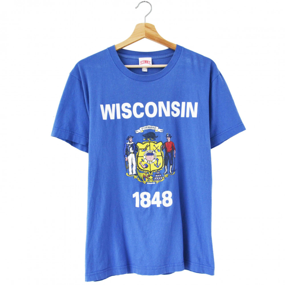 Wisconsin 1848 Tee (Blue)