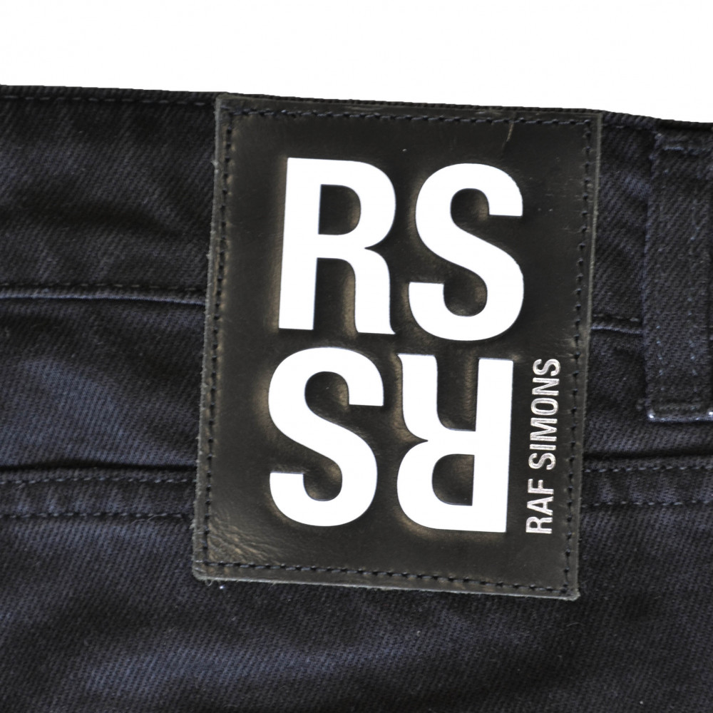 Raf Simons Cropped Denim Pants With Zipped Pocket (Black)