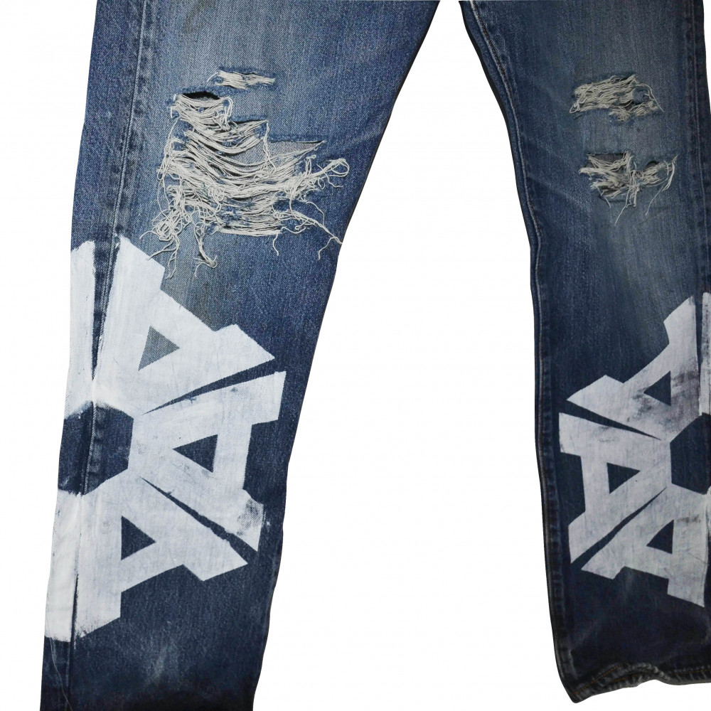 Alure x Flace Distressed Jeans #1 (Blue)