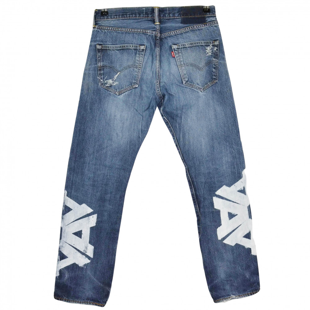 Alure x Flace Distressed Jeans #1 (Blue)