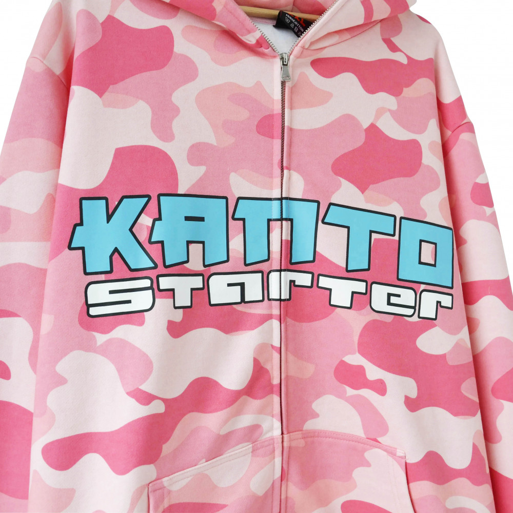 Kanto Starter Jigglypuff Hoodie (Pink Camo)