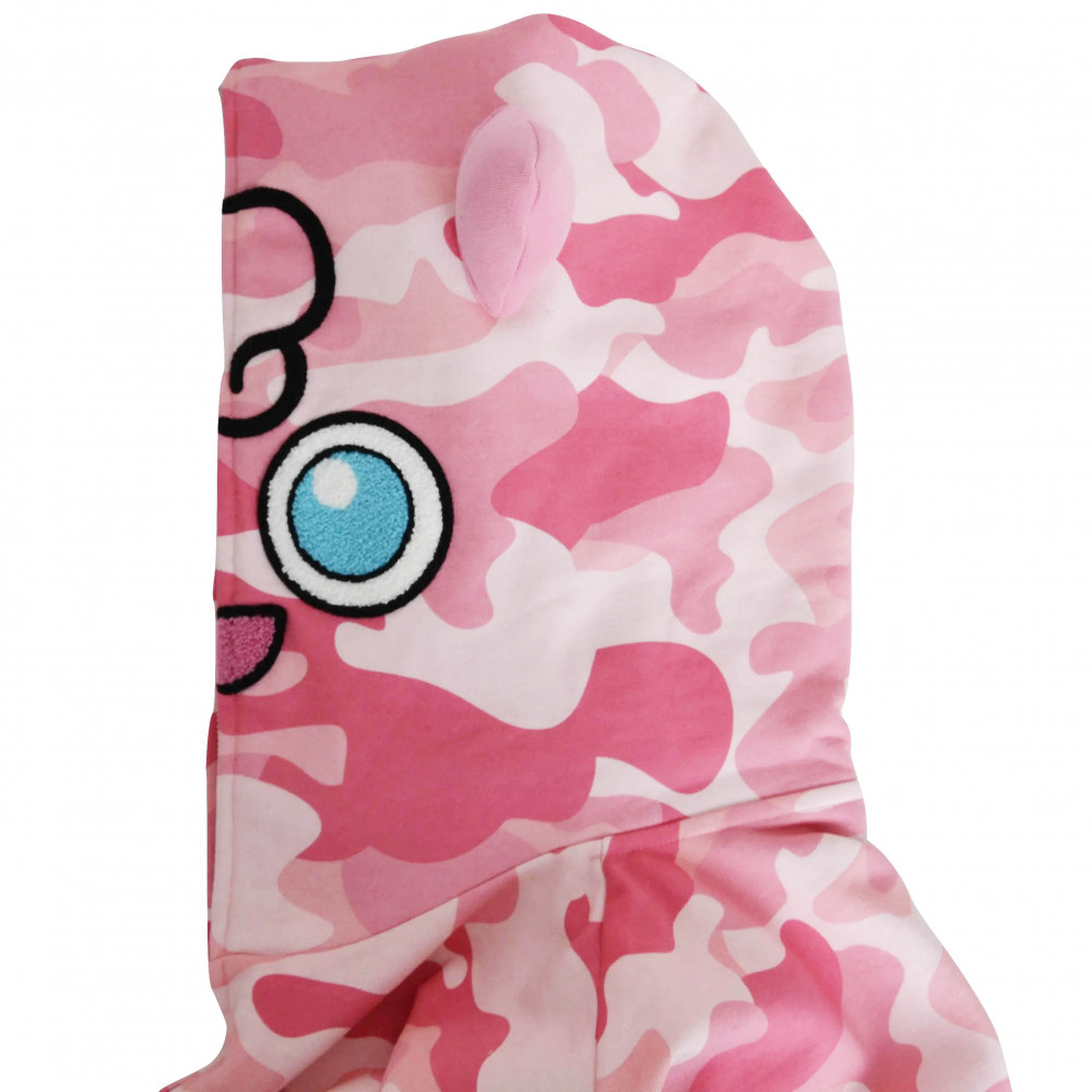 Kanto Starter Jigglypuff Hoodie (Pink Camo)