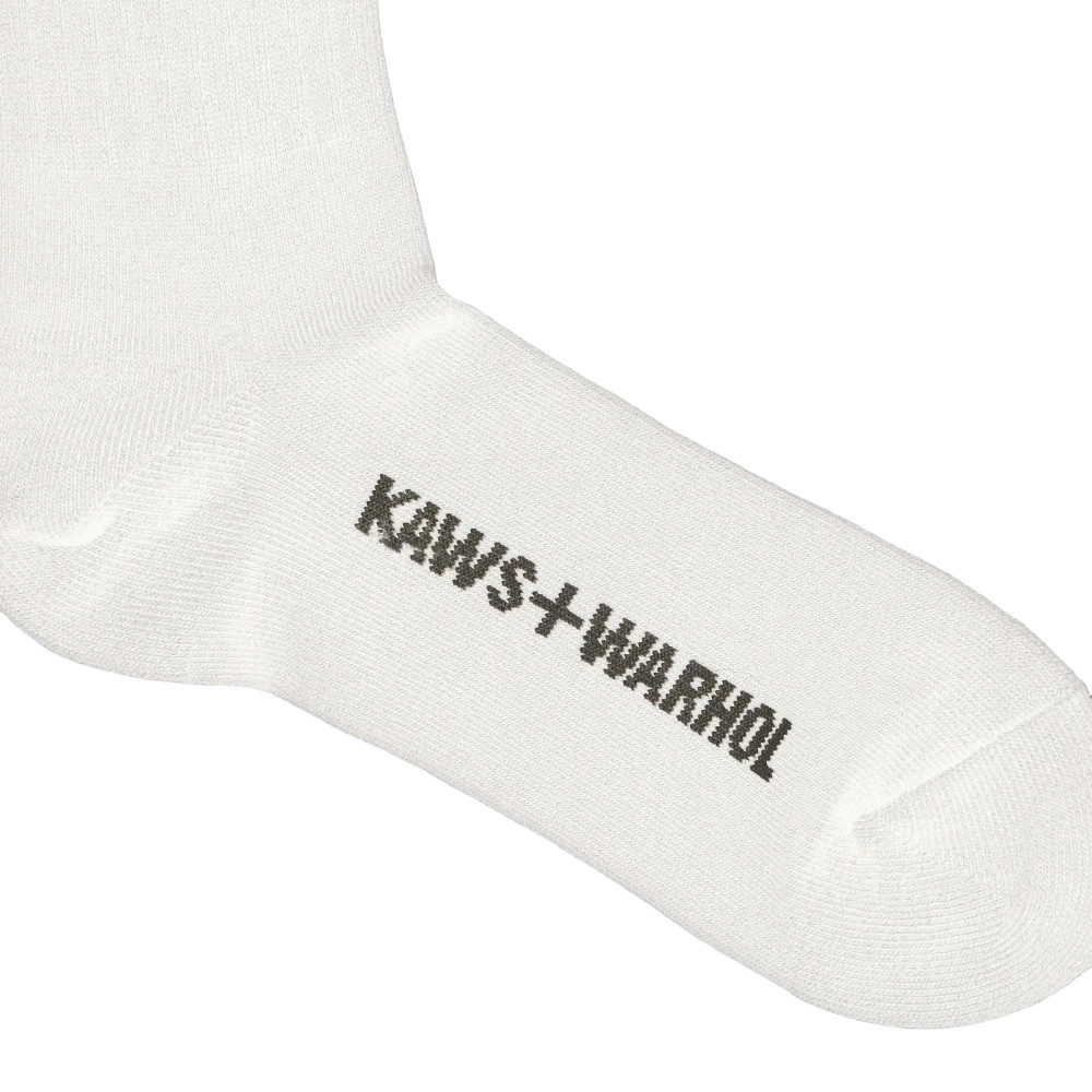 Kaws + Warhol x Uniqlo Companion Socks (White)