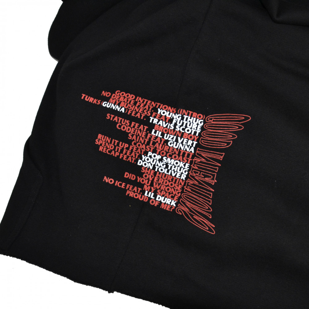 Vlone x Nav Good Intentions Cropped Hoodie (Black)