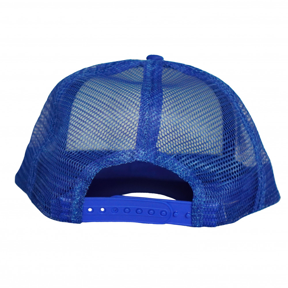 Distinct Armed and Dangerous Trucker Hat (Blue)