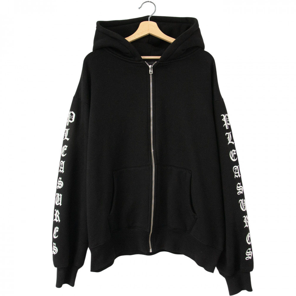 Pleasures OE Zip Up Hoodie (Black)-PPL