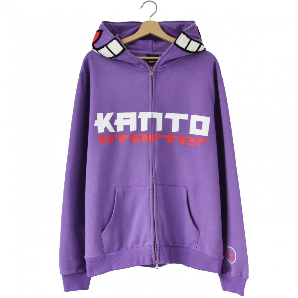 Kanto Starter Geng Face Hoodie (Purple)
