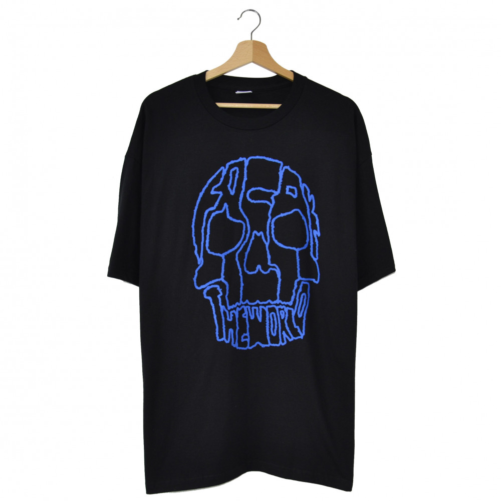 Freak The World Skull Tee (Black/Blue)