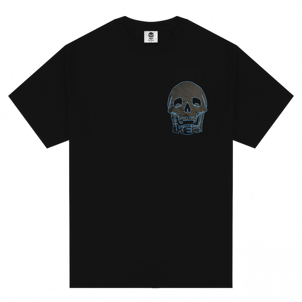 Freak Skull Logo Tee (Black/Blue)