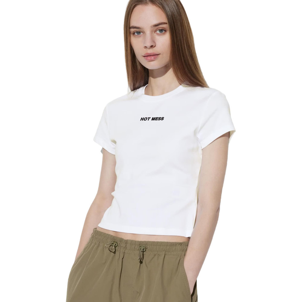 MESS Hot Mess Mini WMNS Tee (White)