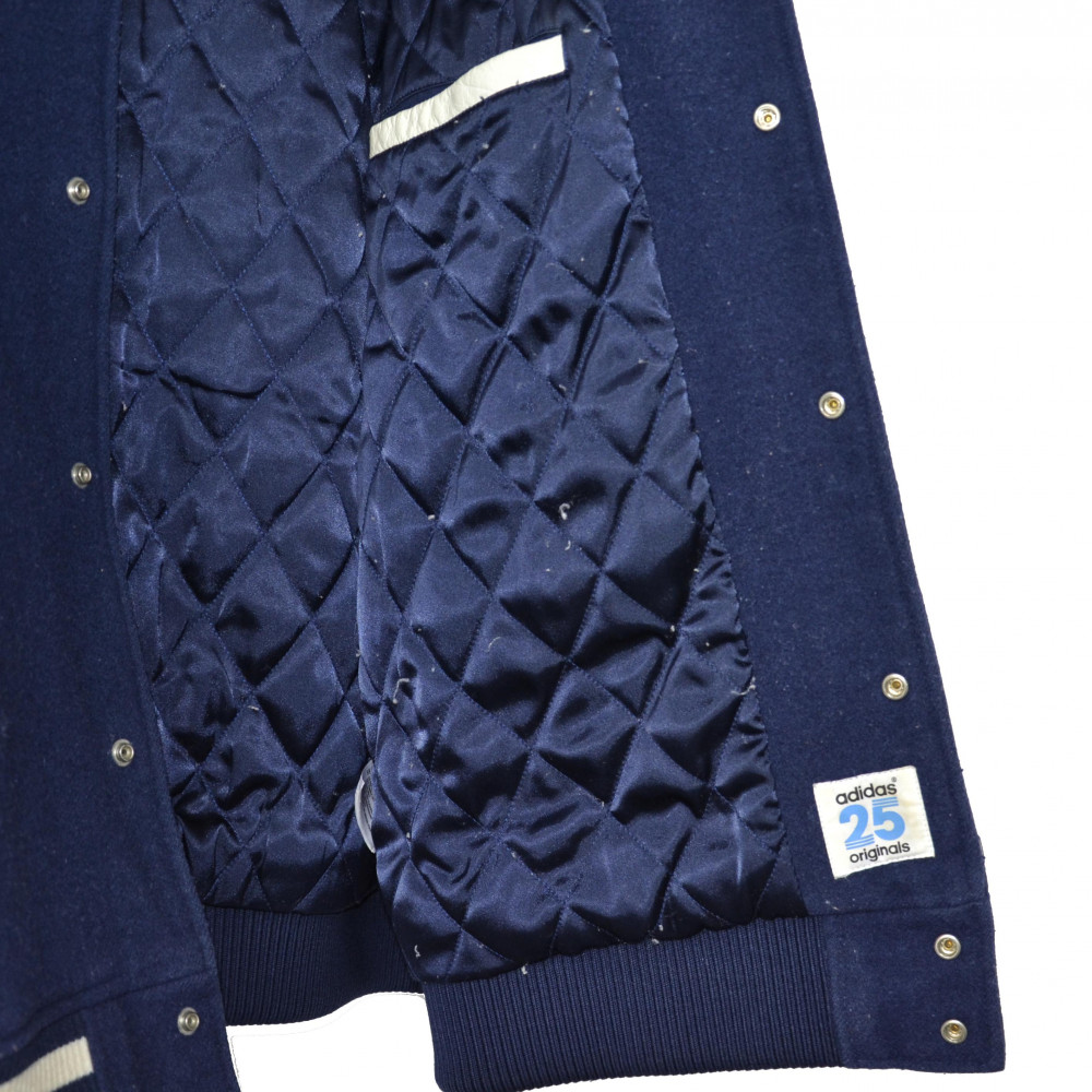 adidas Originals x Nigo Varsity Leather Jacket (Blue/White)