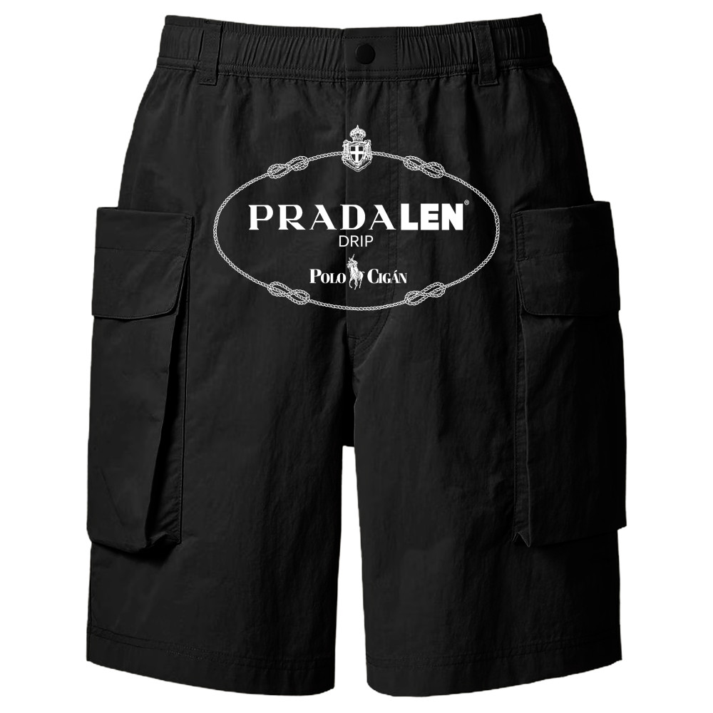 Polo Cigan Pradalen Rope Cargo Shorts (Black)