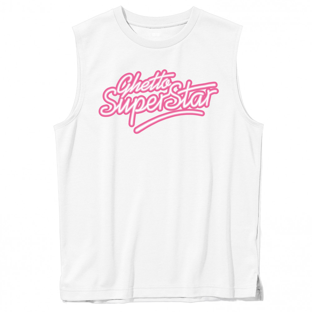 Ghetto Superstar Sleeveless Tee (White)