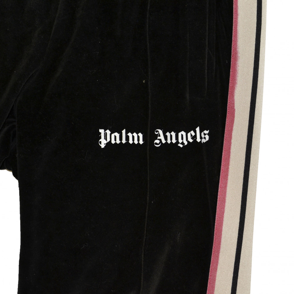 Palm Angels Velour Track Pants (Black)