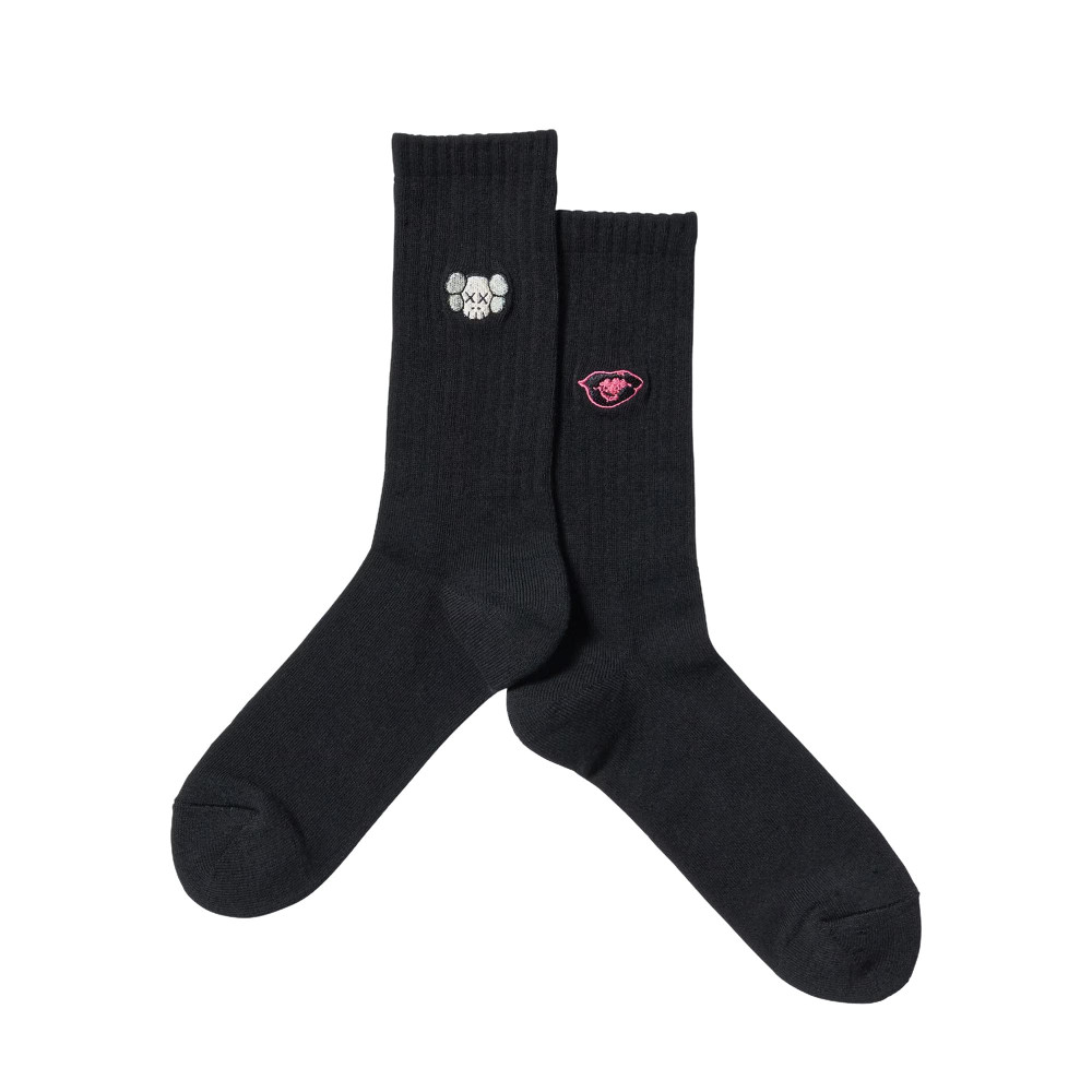 Kaws + Warhol x Uniqlo Companion Socks (Black)