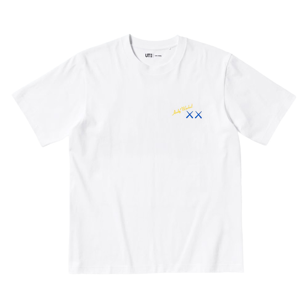 Kaws + Warhol x Uniqlo Peel Here Tee (White)