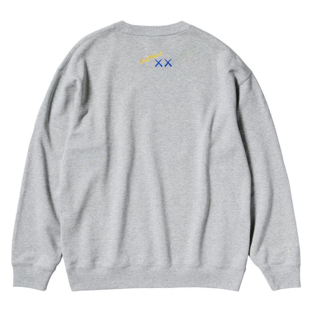 Kaws + Warhol x Uniqlo Peel Here Crewneck (Grey)