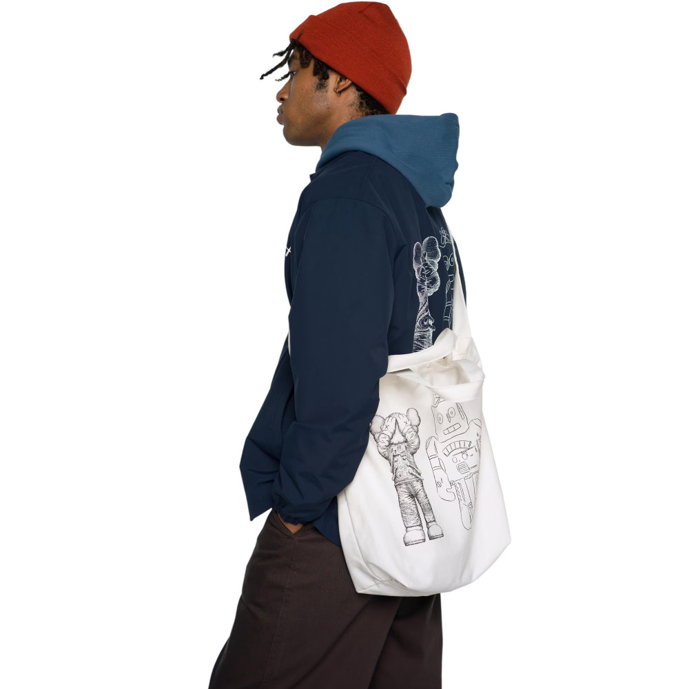 Kaws + Warhol x Uniqlo Robotic Tote Bag (White)