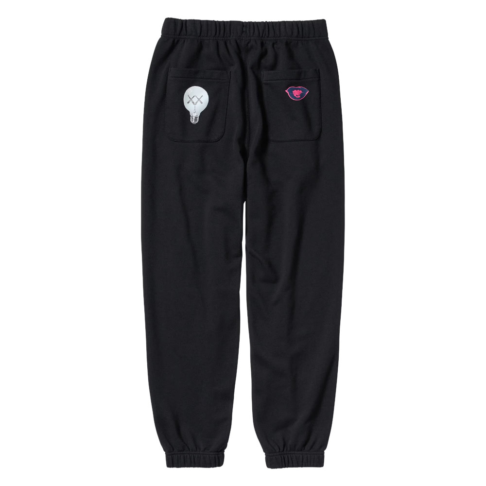 Kaws + Warhol x Uniqlo Lightbulb Sweatpants (Black)